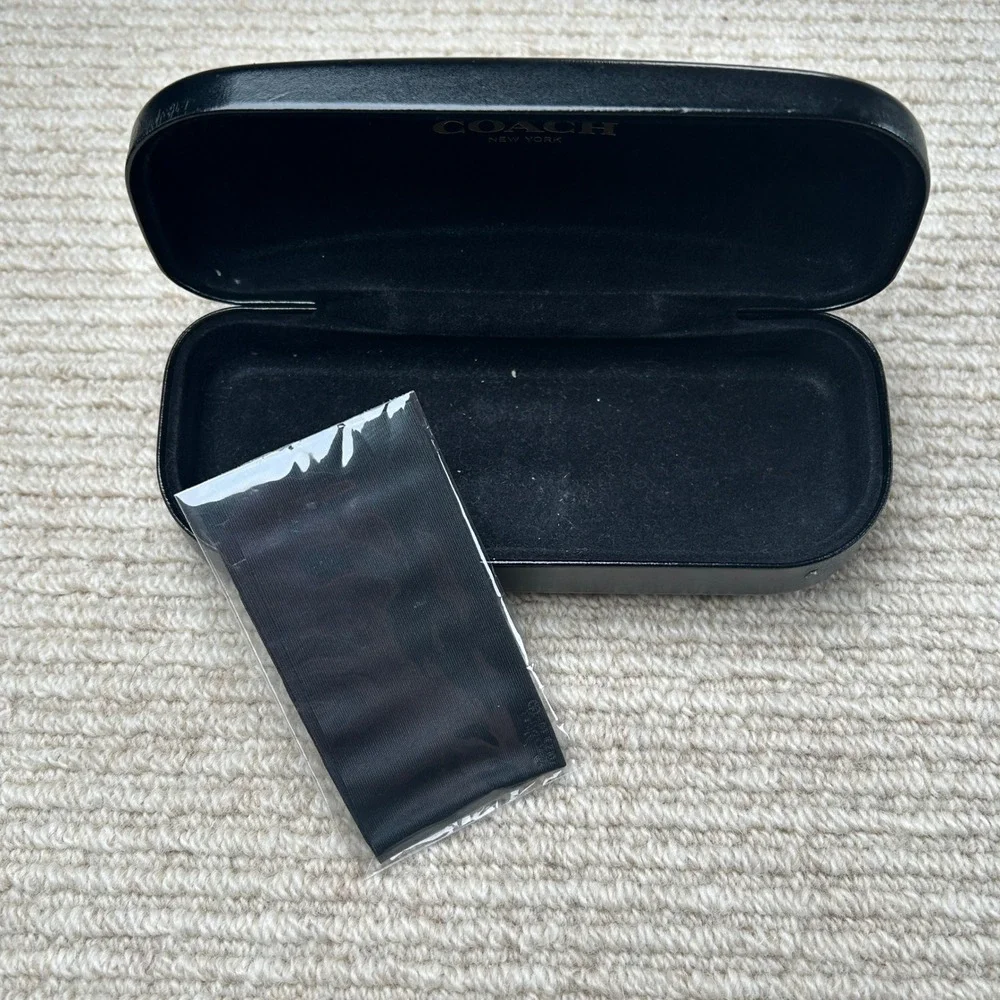 Authentic Coach Eyeglass Case w/ Sealed Cleaning Cloth Sunglasses Case Hardshell